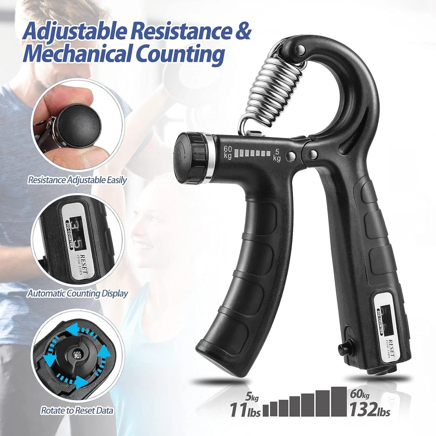Adjustable Hand Grip Strengthener