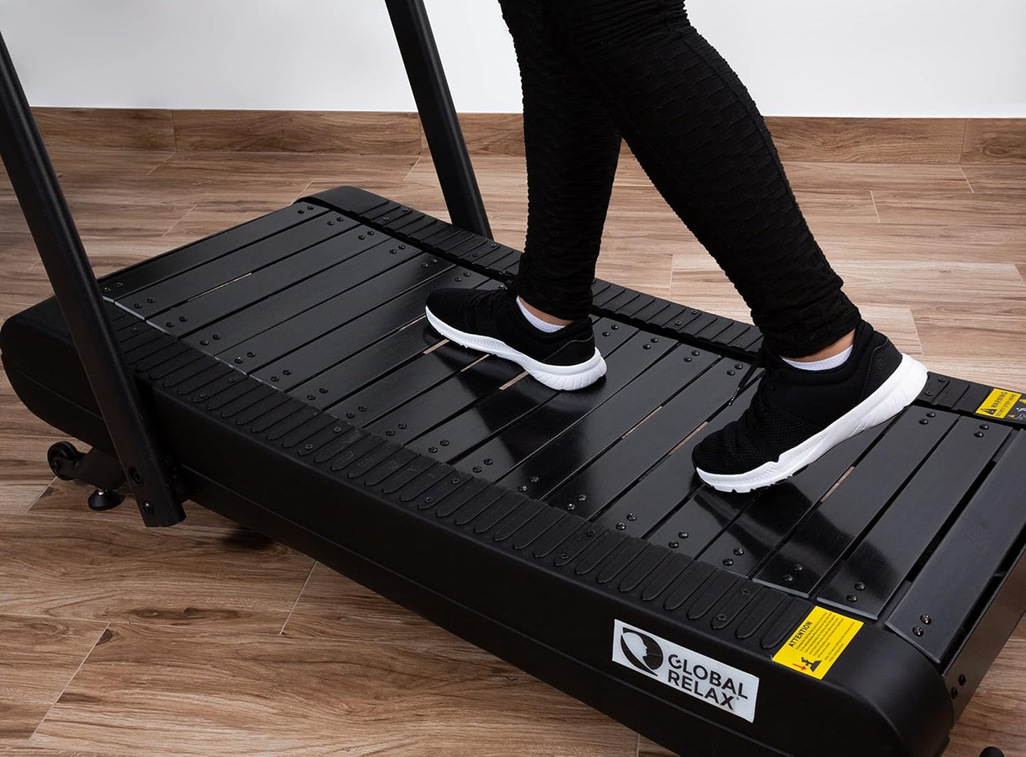 Curved Manual Treadmill Self Powered No Electricity Home Use