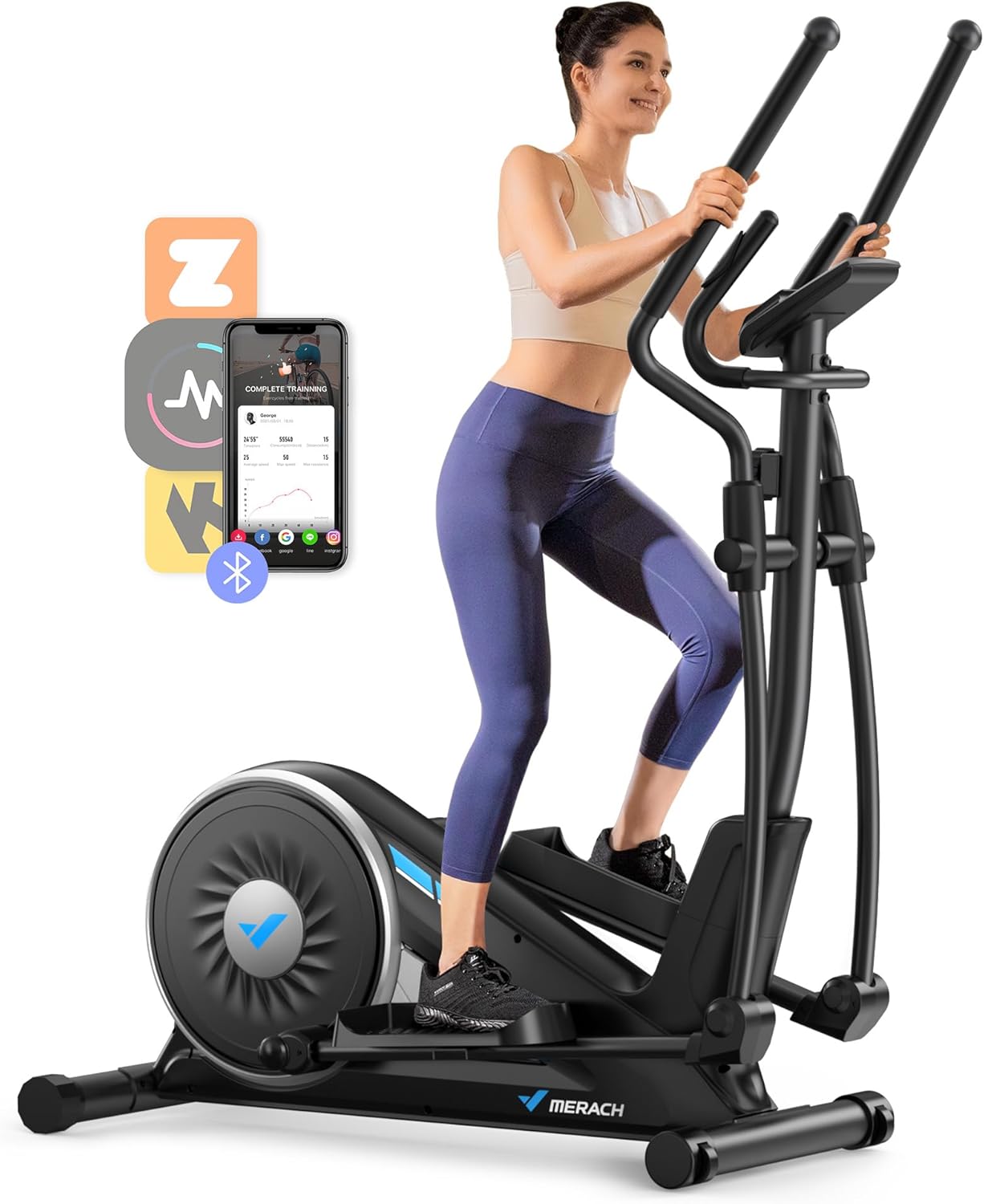 MERACH Elliptical Cross trainer Exercise Machine for Home