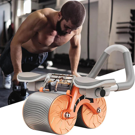 Automatic Rebound Ab Roller Wheel with Elbow Support