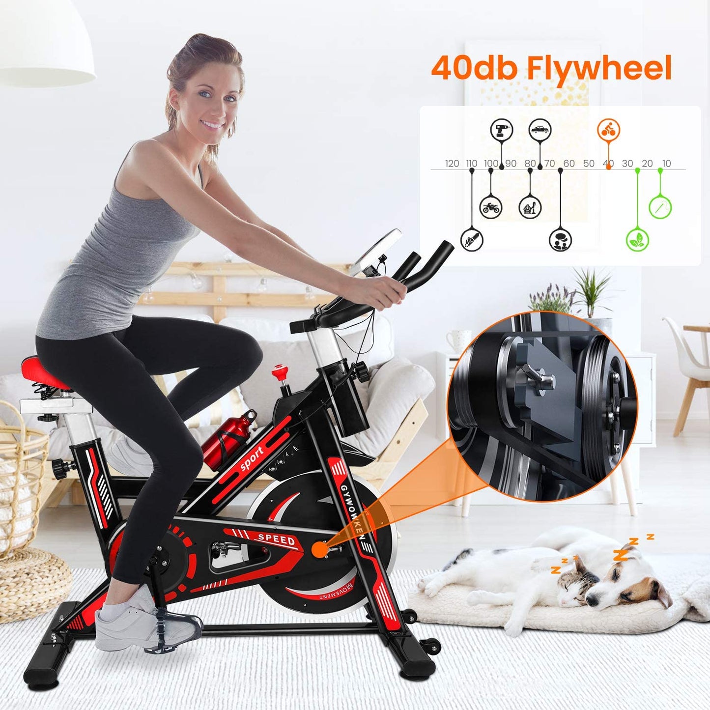Home Gym Exercise Spin Sport Bike
